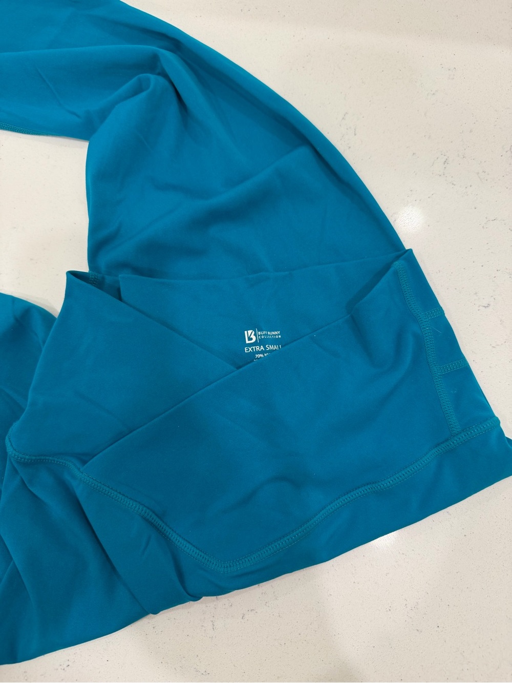BuffBunny Teal Cross Waist Legacy Leggings